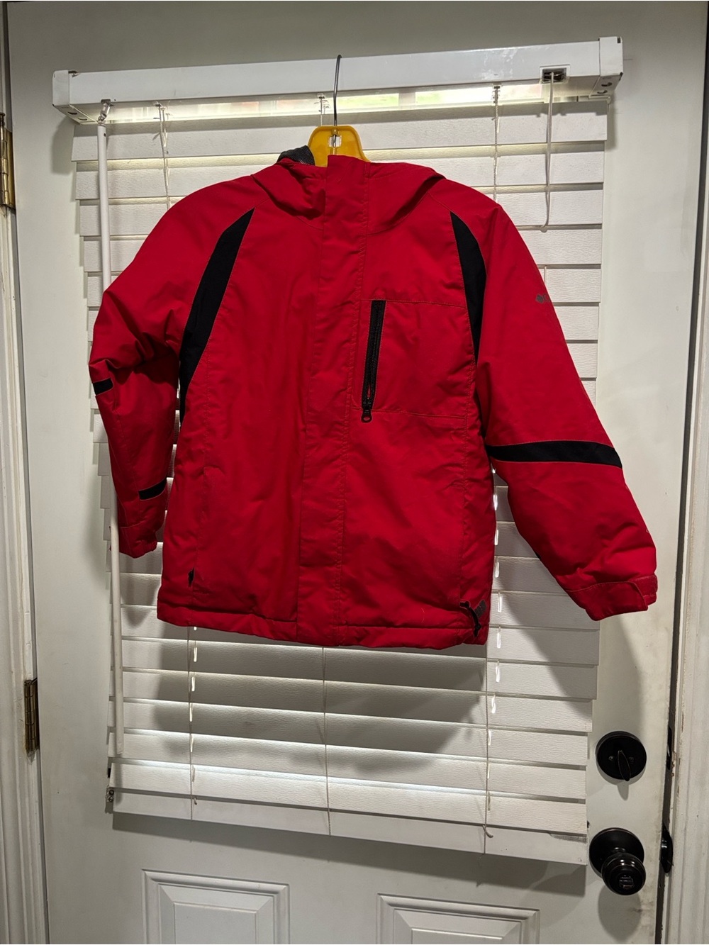 Columbia  Titanium Red Insulated Hooded Winter Jacket